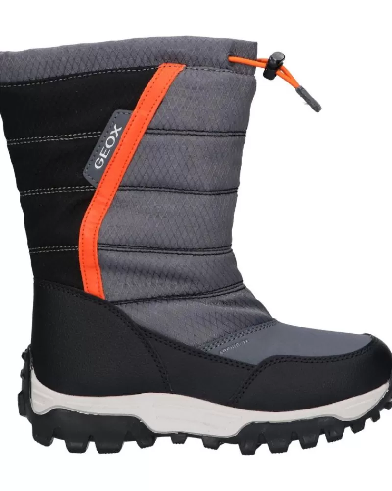 Boy GEOX Boots-Girl And Boy J26Fra 0Fu50 J Himalaya Boy B Abx C0904 Dk Grey-Orange