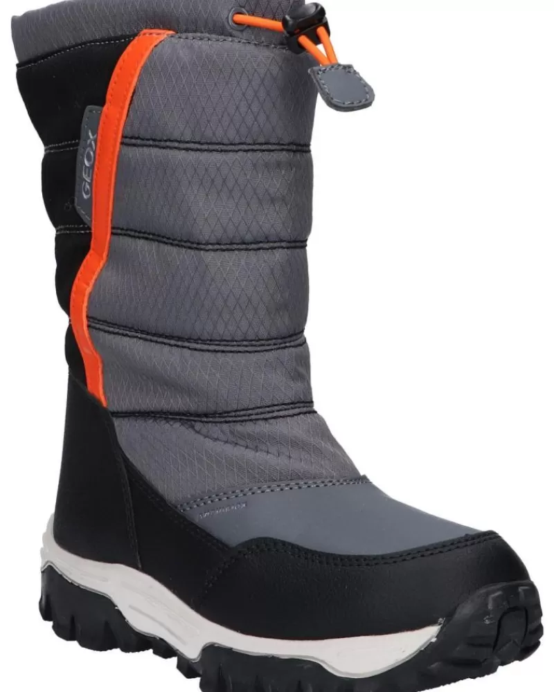 Boy GEOX Boots-Girl And Boy J26Fra 0Fu50 J Himalaya Boy B Abx C0904 Dk Grey-Orange