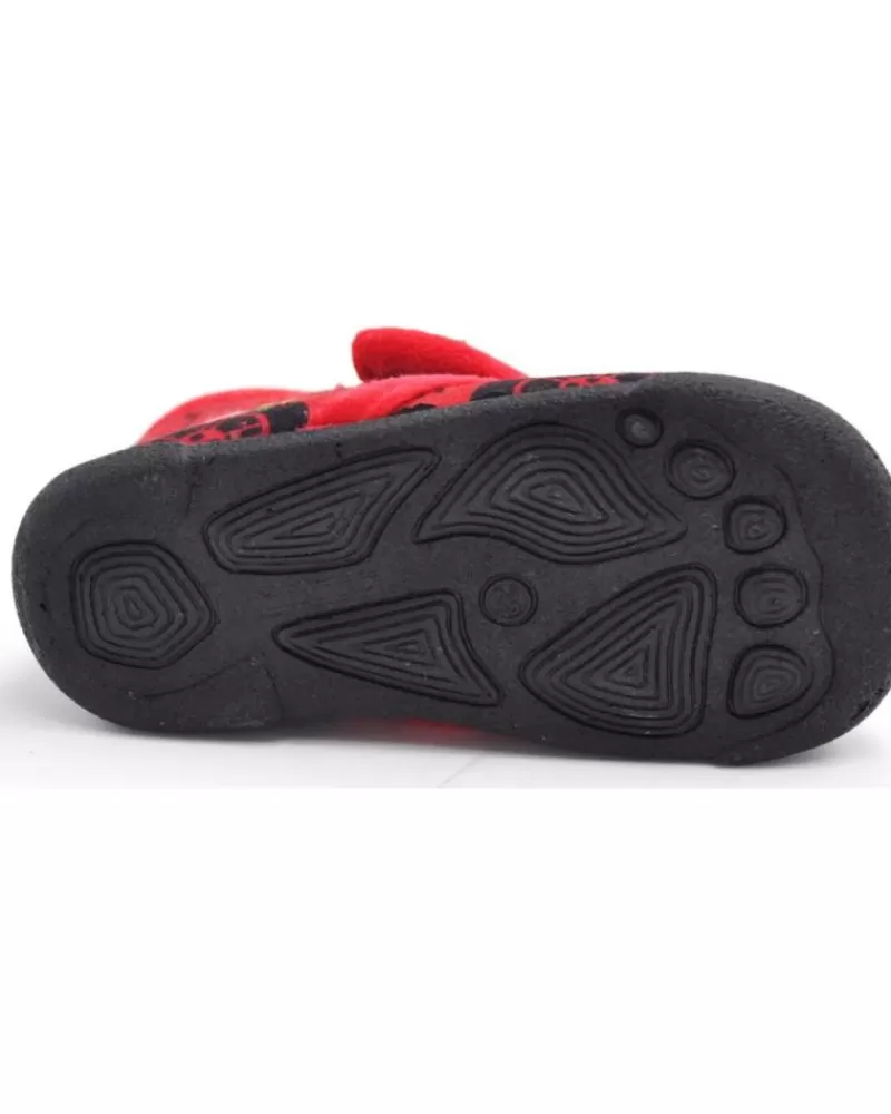 Boy ANGELITOS House Slipers-Girl And Boy House Slipers Pantufla Ferrari 140 Rojo