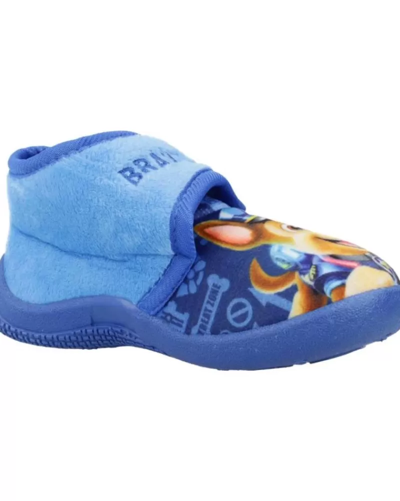 Boy CHICCO House Slipers-Girl And Boy House Slipers Zapatilla Andar Por Casa Paw 890 Blue Patrulla Ca