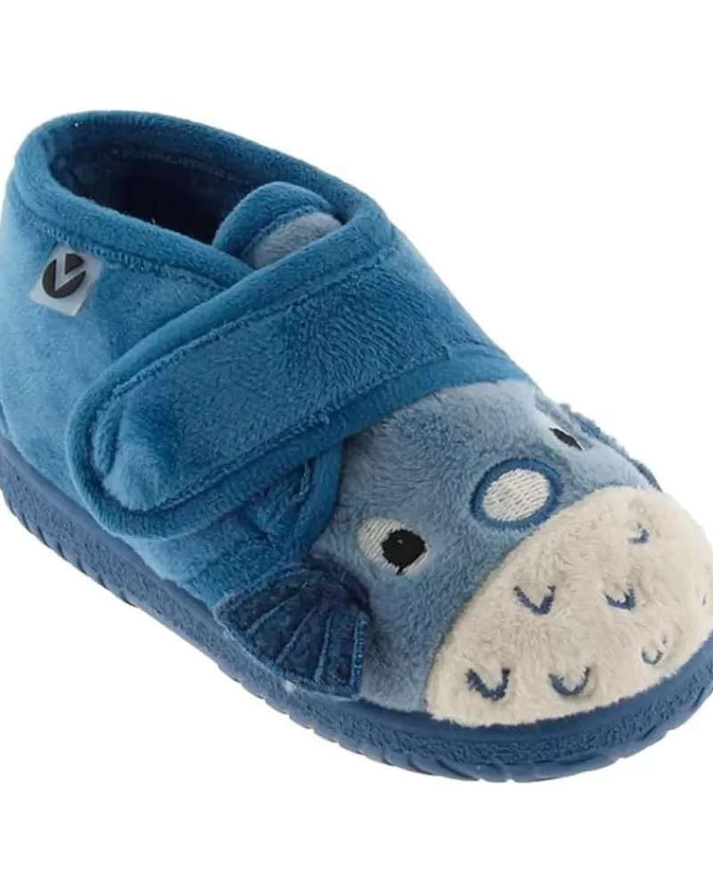 Boy VICTORIA House Slipers-Girl And Boy House Slipers 5119 Ojala Zapatillas Casa Animales Jeans