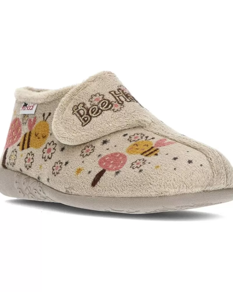 Boy VUL-LADI House Slipers-Girl And Boy House Slipers Pantufla Vulladi 4210 Abejitas Niquel