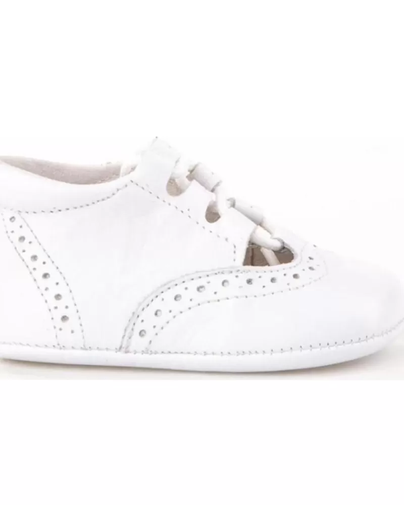 Boy ANGELITOS Infant-Girl And Boy Infant Zapato Patuco Piel 256 Blanco