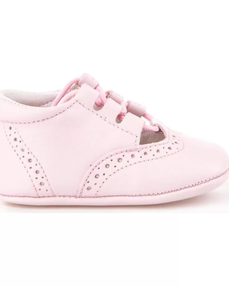 Boy ANGELITOS Infant-Girl And Boy Infant Zapato Patuco Piel 256 Rosa