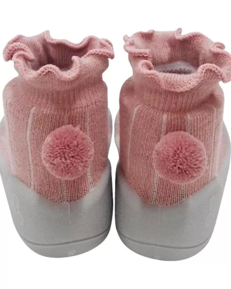 Girl ATTIPAS Infant-Girl And Boy Infant Nia Pom-Pom Pink Apo0101 Rosa