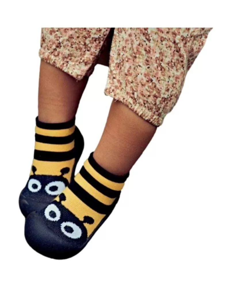 Boy ATTIPAS House Slipers-Girl And Boy Infant Primeros Pasos Attippas Bee Yellow A22Be Negro