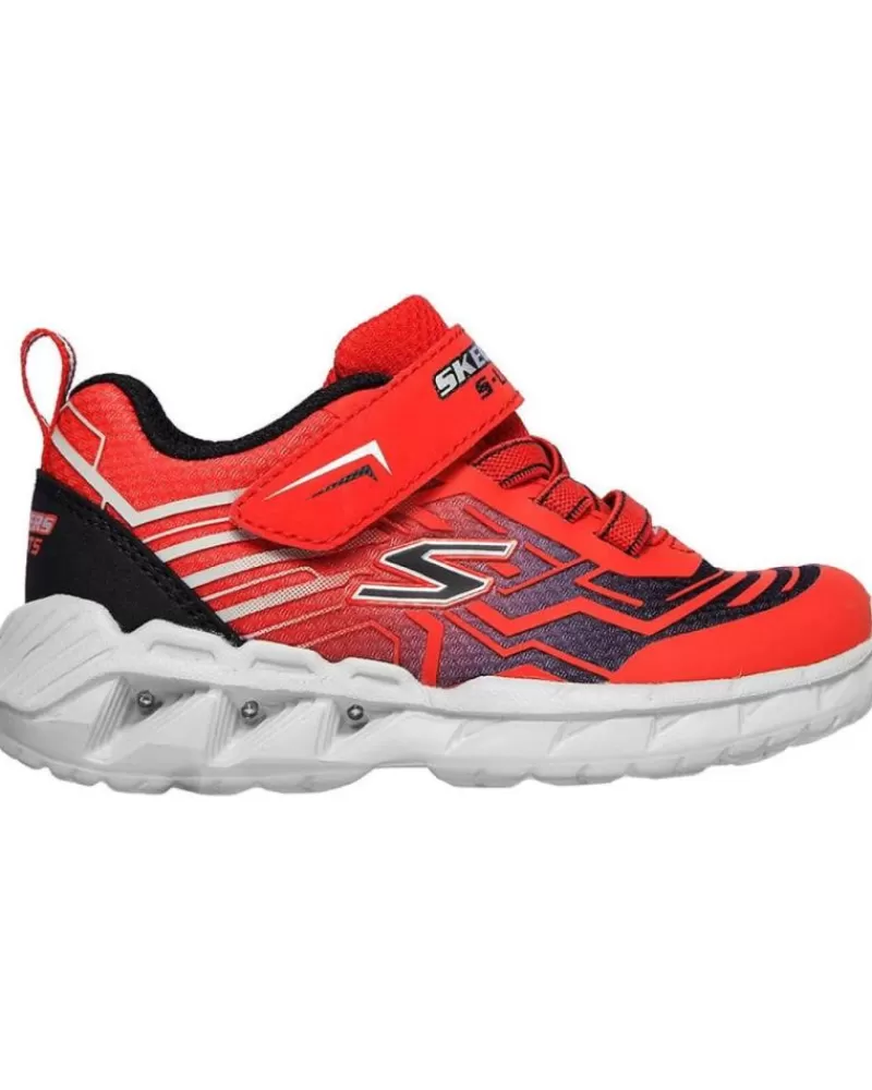 Boy SKECHERS Infant-Girl And Boy Infant Zapatillas Bozler Magna Lights Multi