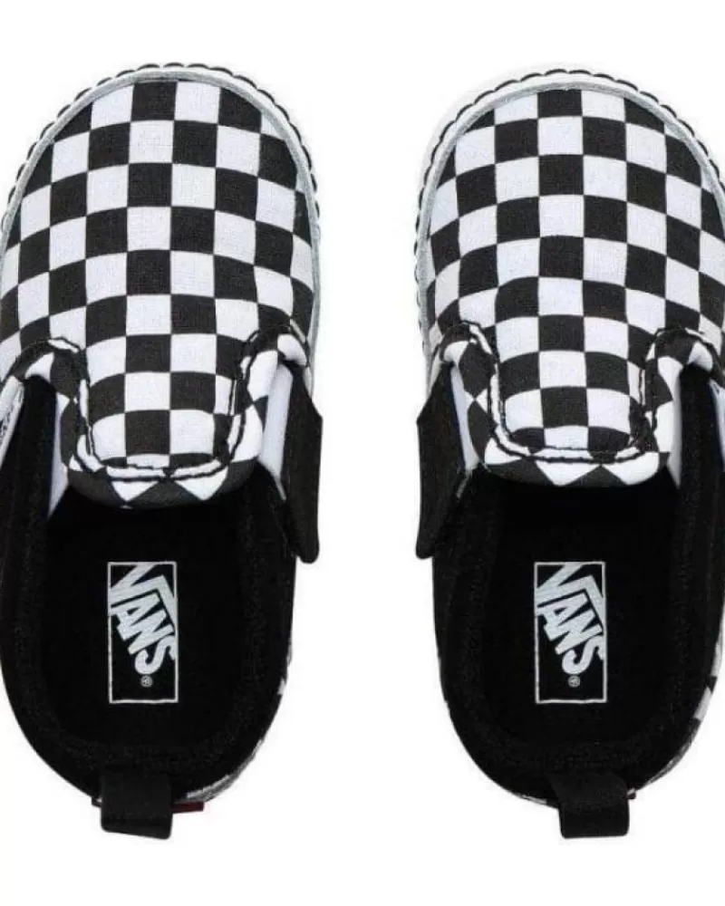 Boy VANS OFF THE WALL Infant-Girl And Boy Infant Zapatillas Bebe Vans In Slip-On V Crib Check Multicolor