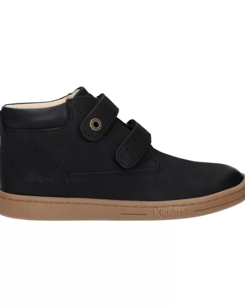 Boy KICKERS Mid Boots-Girl And Boy 571987-30 Tacland Golf 8 Noir