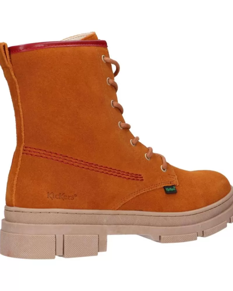 Boy KICKERS Mid Boots-Girl And Boy 947270-30 Kick Goji 116 Camel Rouge