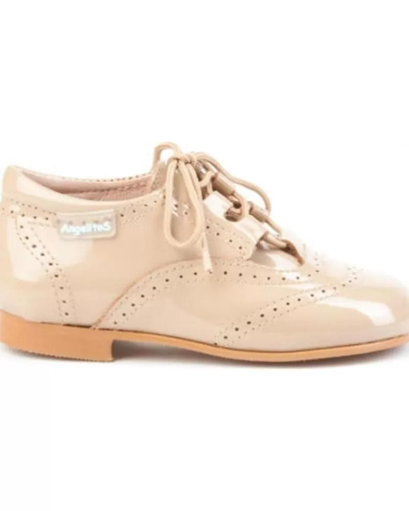 Boy ANGELITOS Shoes-Girl And Boy Shoes Zapatos 1505 Marron