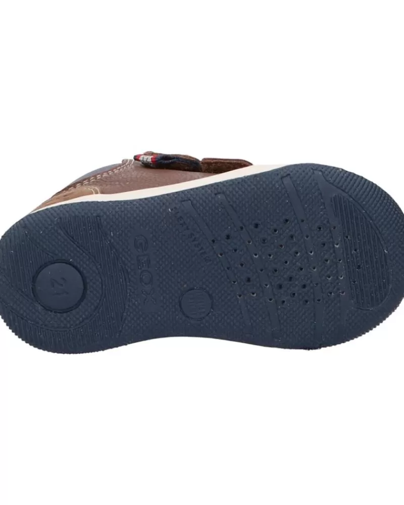 Boy GEOX Shoes-Girl And Boy Shoes B261La 04622 B New Flick Boy C0947 Brown-Navy
