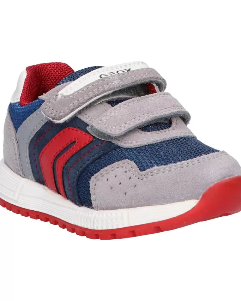 Boy GEOX Sports Shoes-Girl And Boy Trainers B043Cd 022Fu B Alben Boy C0493 Grey-Avio