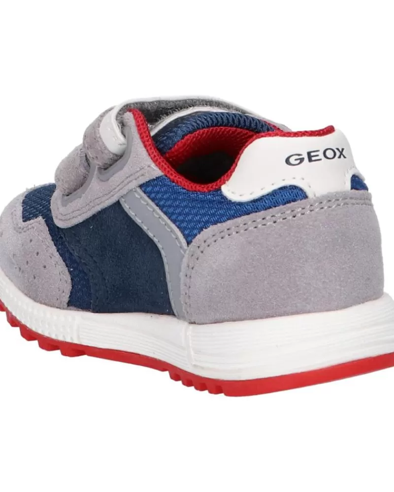 Boy GEOX Sports Shoes-Girl And Boy Trainers B043Cd 022Fu B Alben Boy C0493 Grey-Avio