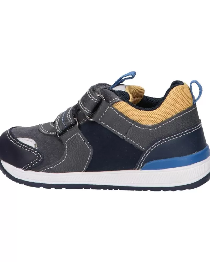 Boy GEOX Sports Shoes-Girl And Boy Trainers B150Rb 022Me B Rishon Boy C9353 Anthracite-Yellow