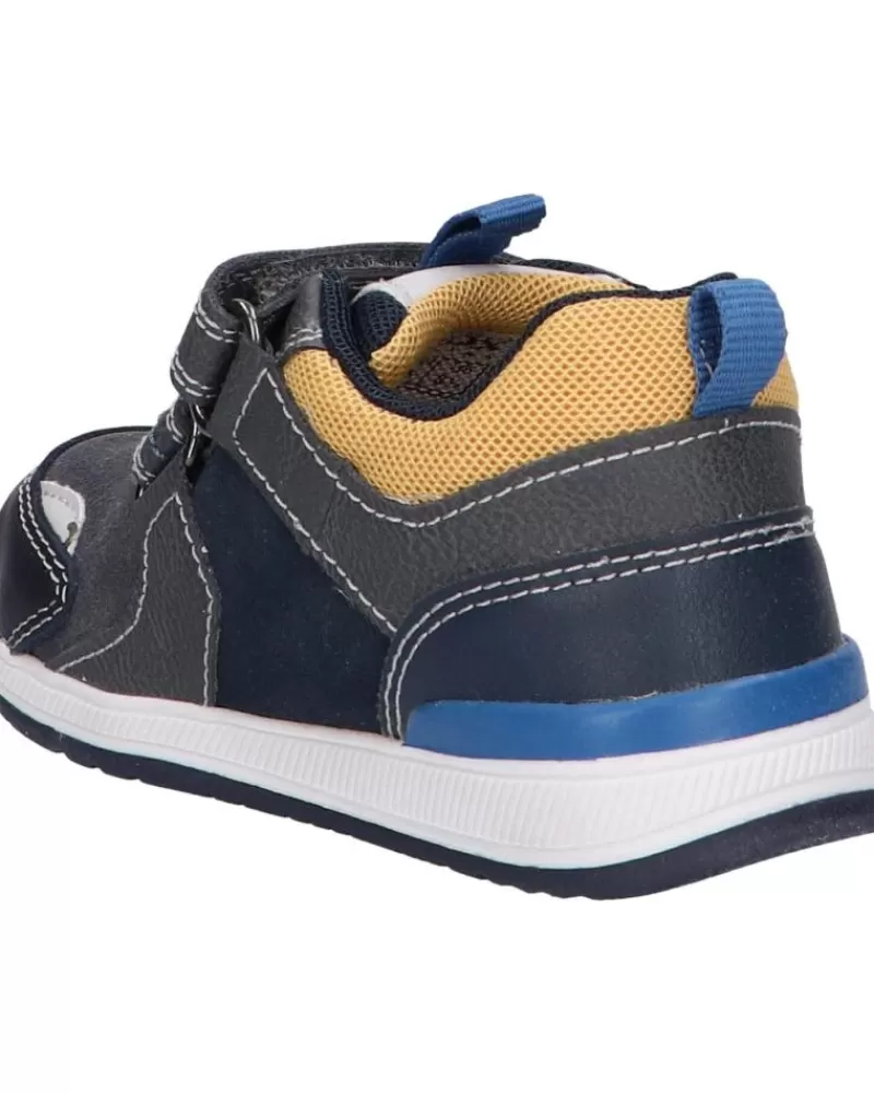 Boy GEOX Sports Shoes-Girl And Boy Trainers B150Rb 022Me B Rishon Boy C9353 Anthracite-Yellow