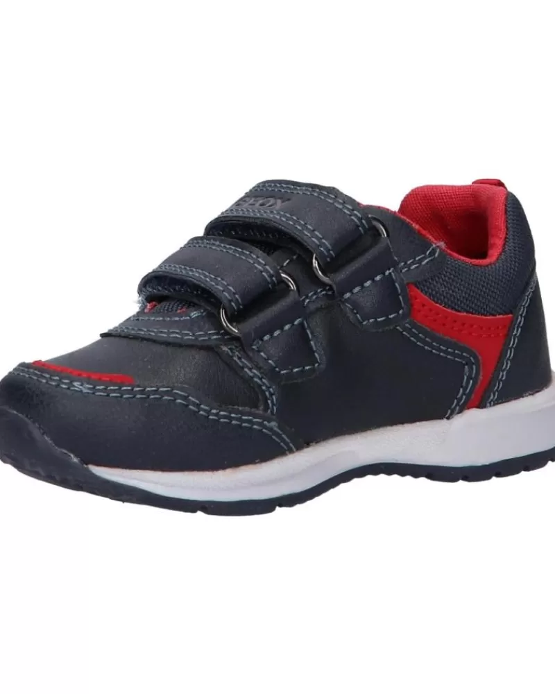 Boy GEOX Sports Shoes-Girl And Boy Trainers B161Ra 0Mefu B Pavlis Boy C0735 Navy-Red