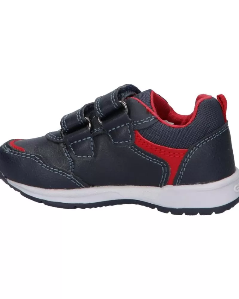 Boy GEOX Sports Shoes-Girl And Boy Trainers B161Ra 0Mefu B Pavlis Boy C0735 Navy-Red