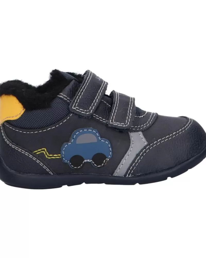 Boy GEOX Sports Shoes-Girl And Boy Trainers B261Pa 000Me B Elthan Boy C4229 Navy-Dk Yellow