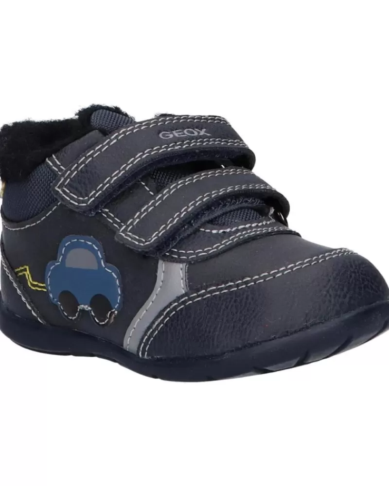 Boy GEOX Sports Shoes-Girl And Boy Trainers B261Pa 000Me B Elthan Boy C4229 Navy-Dk Yellow