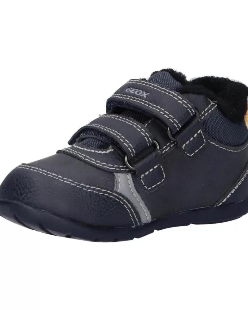 Boy GEOX Sports Shoes-Girl And Boy Trainers B261Pa 000Me B Elthan Boy C4229 Navy-Dk Yellow