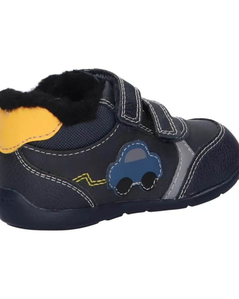 Boy GEOX Sports Shoes-Girl And Boy Trainers B261Pa 000Me B Elthan Boy C4229 Navy-Dk Yellow