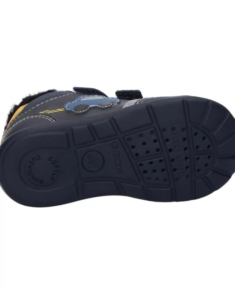 Boy GEOX Sports Shoes-Girl And Boy Trainers B261Pa 000Me B Elthan Boy C4229 Navy-Dk Yellow