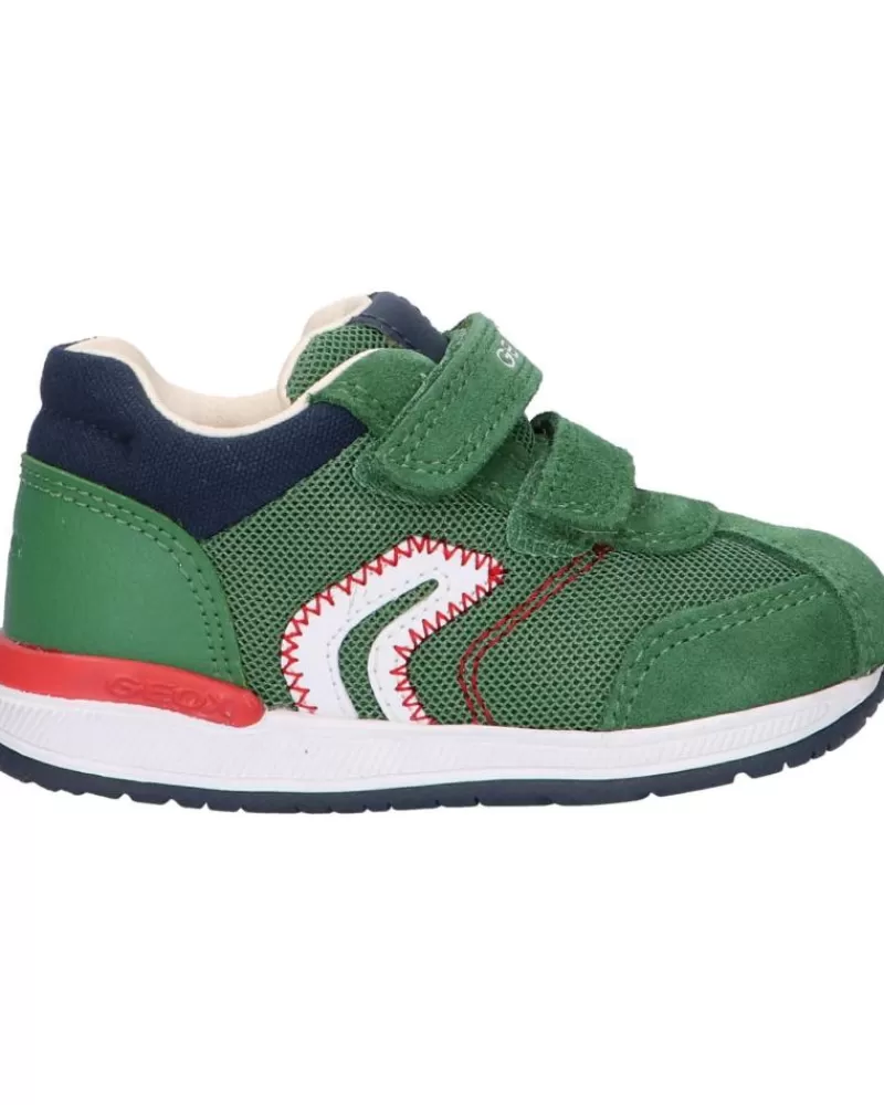 Boy GEOX Sports Shoes-Girl And Boy Trainers B940Rb 01422 B Rishon Boy C3000 Green