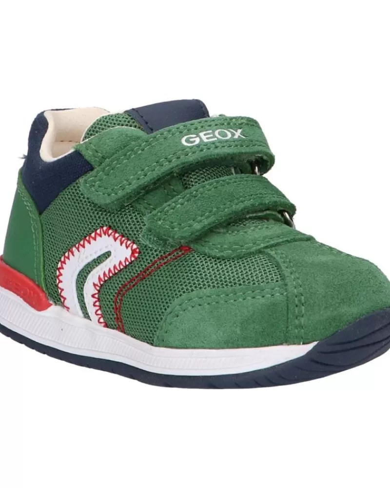 Boy GEOX Sports Shoes-Girl And Boy Trainers B940Rb 01422 B Rishon Boy C3000 Green