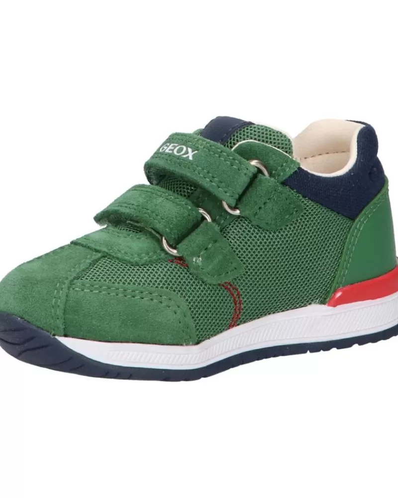 Boy GEOX Sports Shoes-Girl And Boy Trainers B940Rb 01422 B Rishon Boy C3000 Green