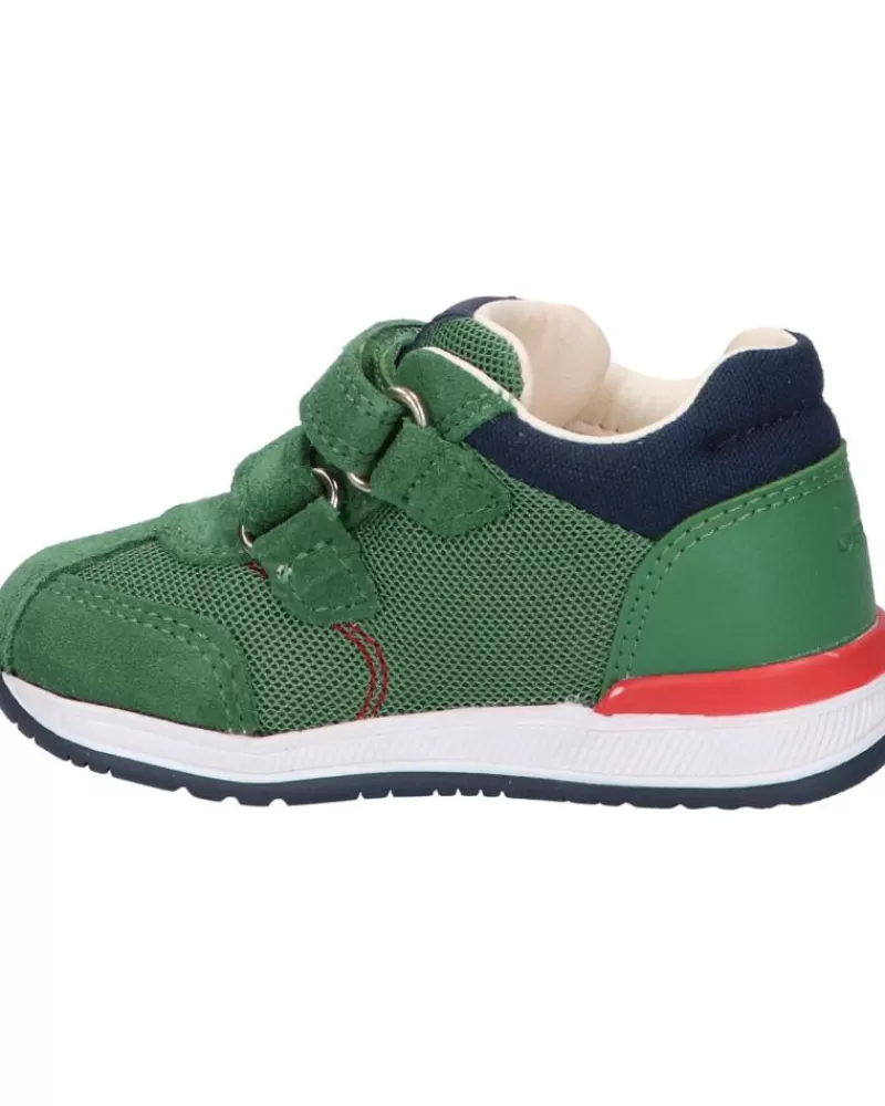 Boy GEOX Sports Shoes-Girl And Boy Trainers B940Rb 01422 B Rishon Boy C3000 Green
