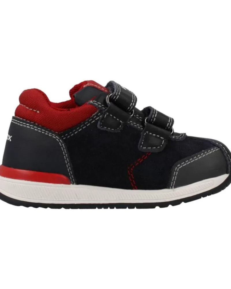 Boy GEOX Sports Shoes-Girl And Boy Trainers B940Rb 02285 B Rishon Boy C4244 Navy-Dk Red