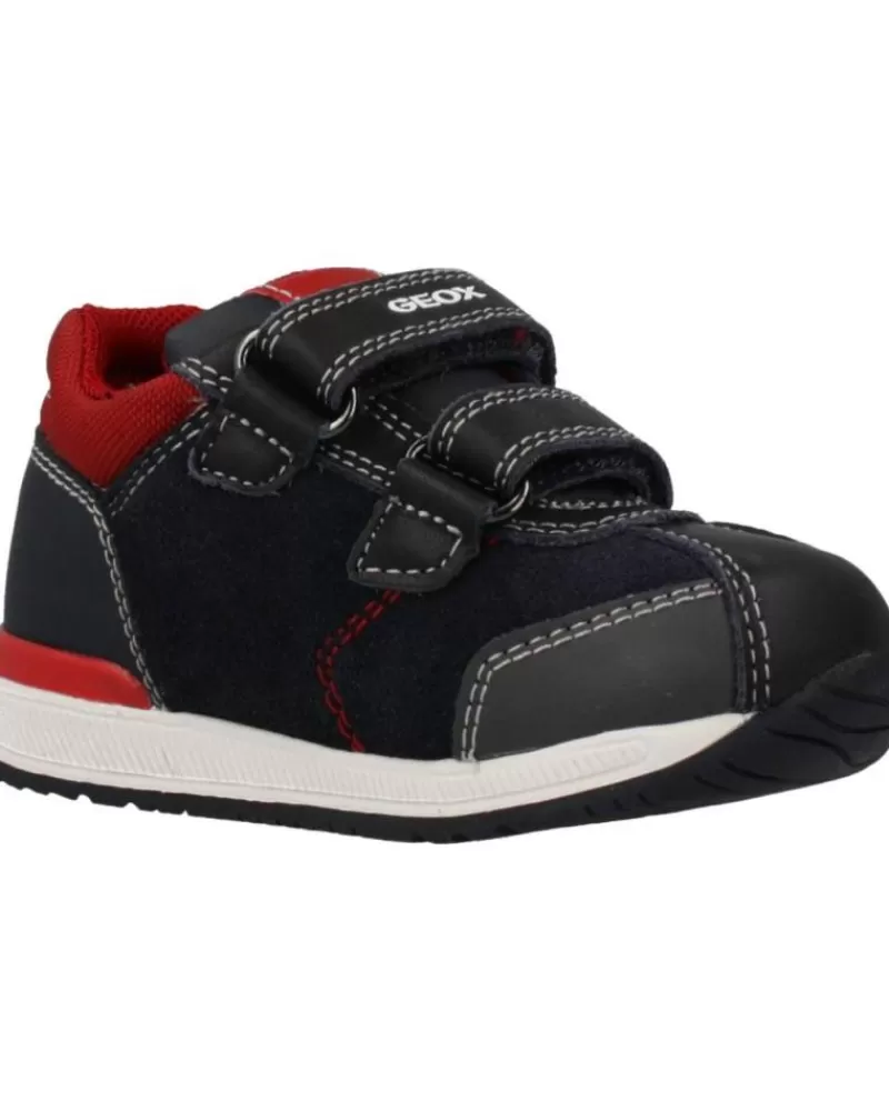 Boy GEOX Sports Shoes-Girl And Boy Trainers B940Rb 02285 B Rishon Boy C4244 Navy-Dk Red