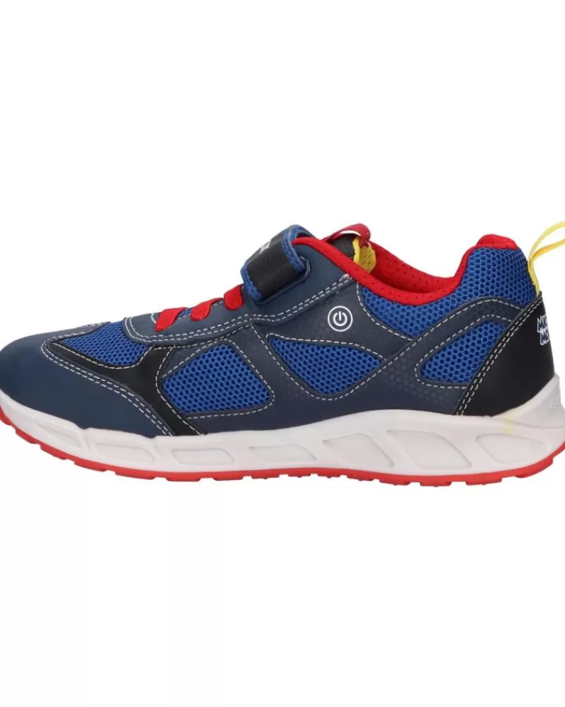Boy GEOX Sports Shoes-Girl And Boy Trainers J0294A 01454 J Shuttle Boy C0735 Navy-Red