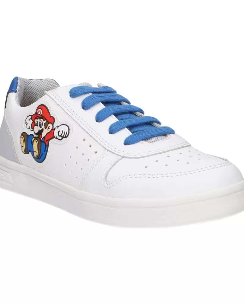 Boy GEOX Sports Shoes-Girl And Boy Trainers J165Va 043Bc J Djrock Boy C1000 White