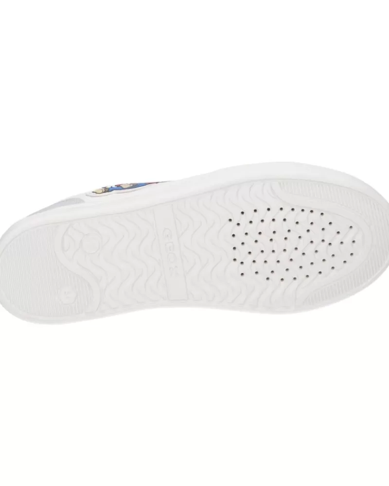 Boy GEOX Sports Shoes-Girl And Boy Trainers J165Va 043Bc J Djrock Boy C1000 White
