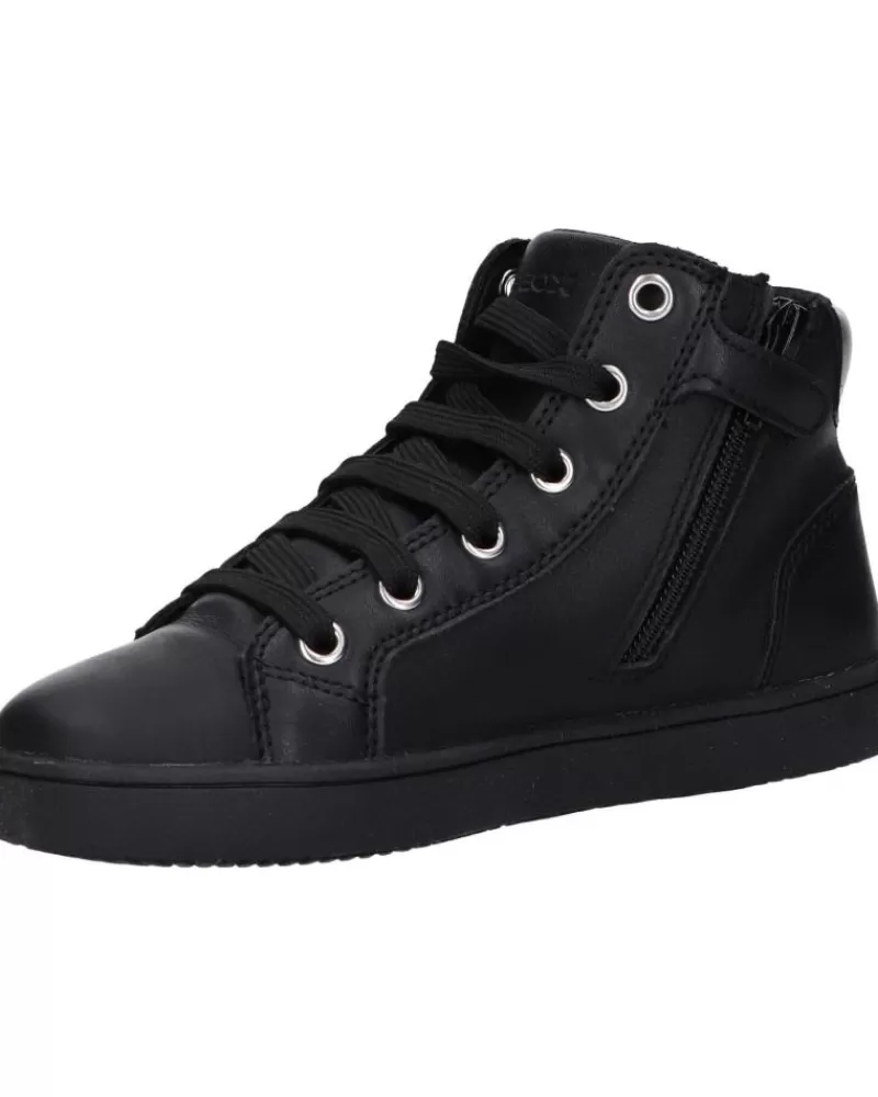 Boy GEOX Trainers-Girl And Boy Trainers J16Eud 00085 J Kathe Girl C9999 Black