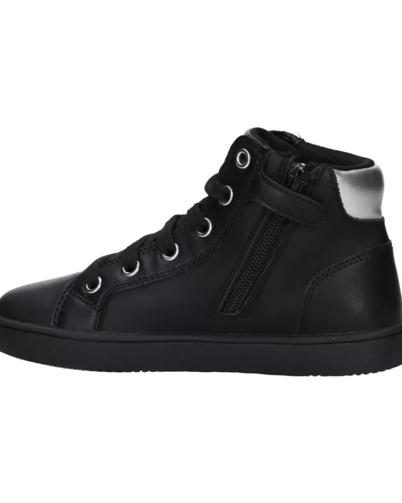 Boy GEOX Trainers-Girl And Boy Trainers J16Eud 00085 J Kathe Girl C9999 Black