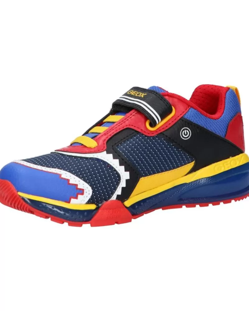 Boy GEOX Sports Shoes-Girl And Boy Trainers J26Fea 0Fufe J Bayonyc Boy C0833 Royal-Red