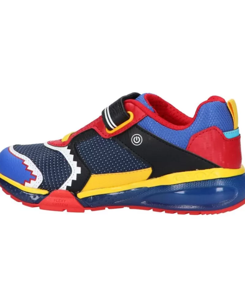 Boy GEOX Sports Shoes-Girl And Boy Trainers J26Fea 0Fufe J Bayonyc Boy C0833 Royal-Red