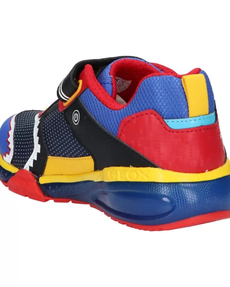 Boy GEOX Sports Shoes-Girl And Boy Trainers J26Fea 0Fufe J Bayonyc Boy C0833 Royal-Red