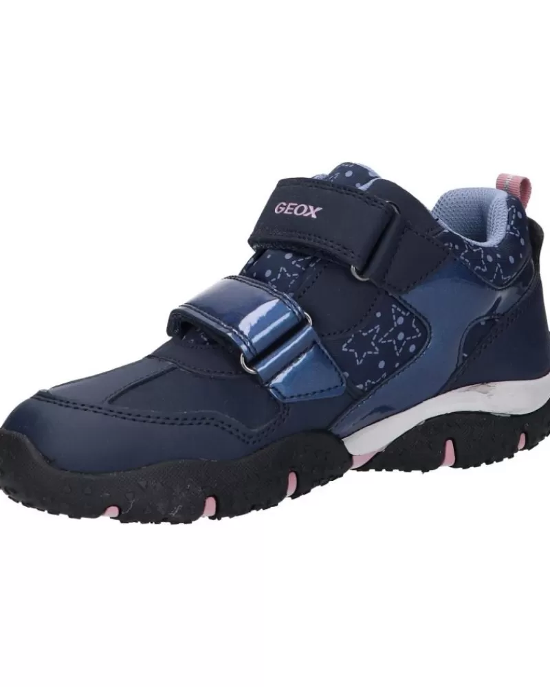 Girl GEOX Sports Shoes-Girl And Boy Trainers J26H1A 0Bcmn J Baltic Girl B Abx C0694 Navy-Pink