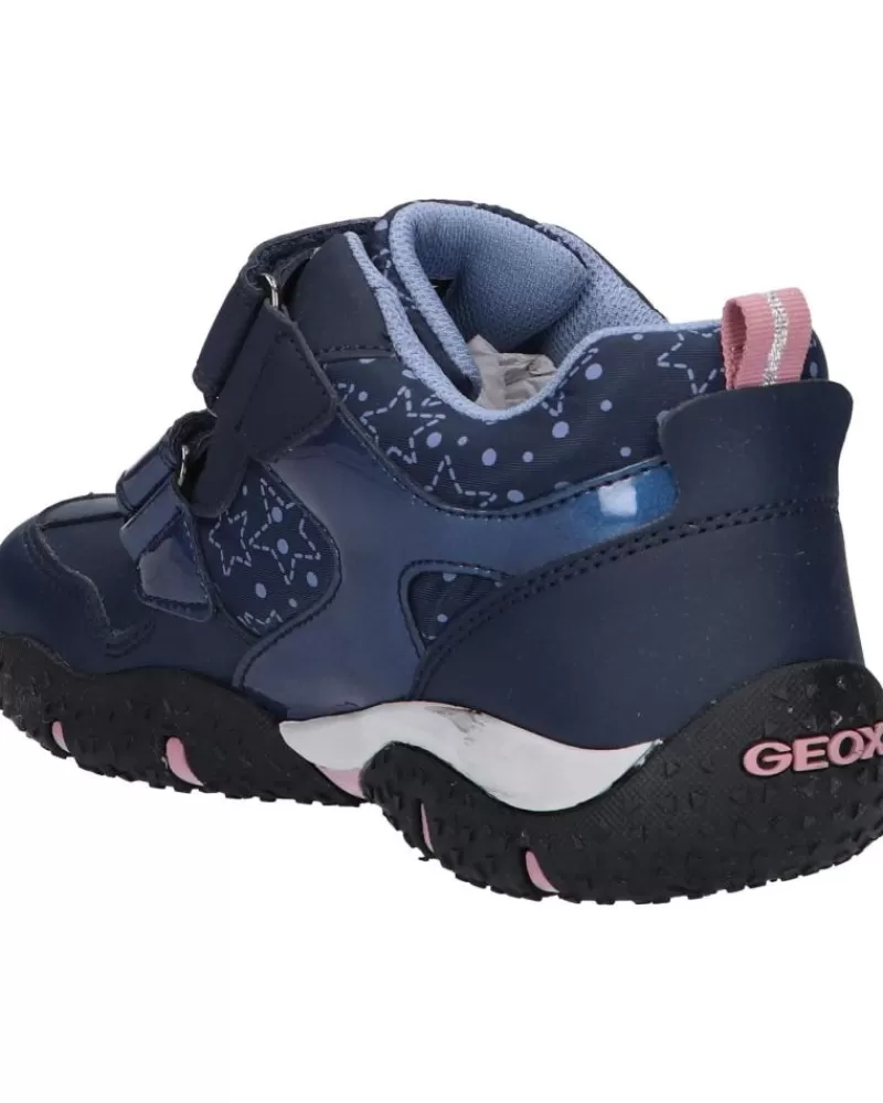 Girl GEOX Sports Shoes-Girl And Boy Trainers J26H1A 0Bcmn J Baltic Girl B Abx C0694 Navy-Pink