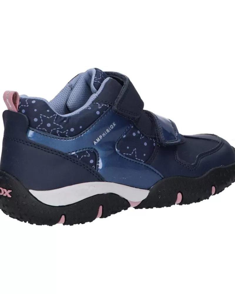 Girl GEOX Sports Shoes-Girl And Boy Trainers J26H1A 0Bcmn J Baltic Girl B Abx C0694 Navy-Pink