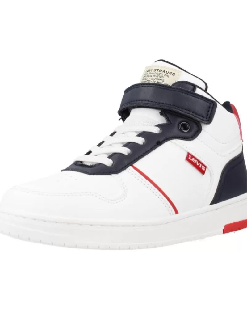 Girl LEVIS Sports Shoes-Girl And Boy Trainers Kick Mid Blanco