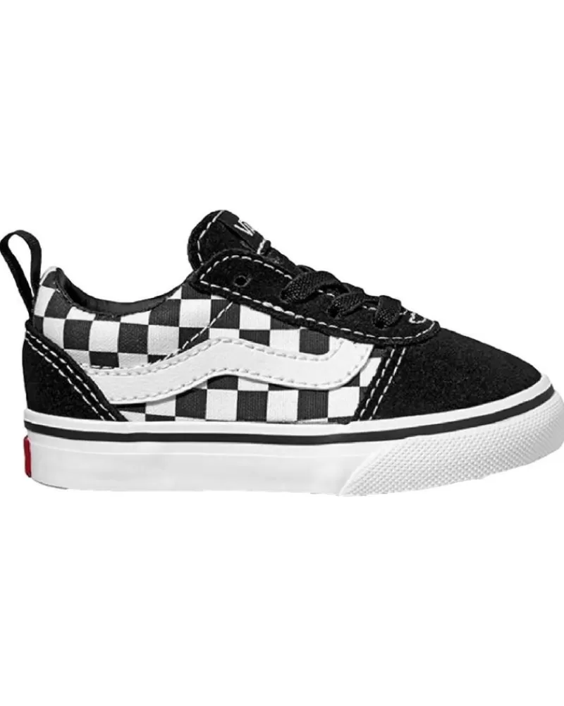Boy VANS OFF THE WALL Infant-Girl And Boy Deportivos Vans Td Ward Slip-On -Cuadros Vn0A3Qu1Pvj1 Negro