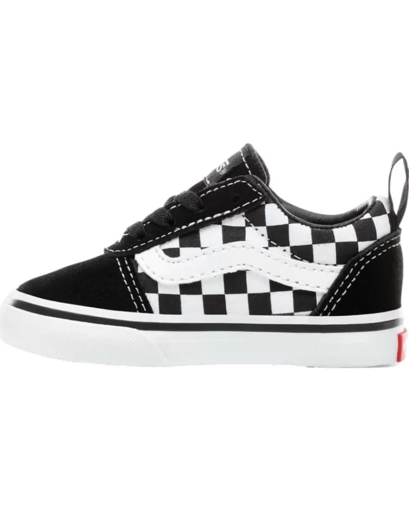 Boy VANS OFF THE WALL Infant-Girl And Boy Deportivos Vans Td Ward Slip-On -Cuadros Vn0A3Qu1Pvj1 Negro