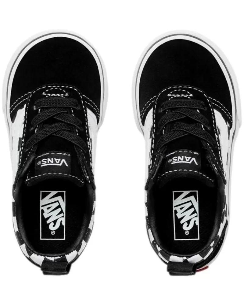 Boy VANS OFF THE WALL Infant-Girl And Boy Deportivos Vans Td Ward Slip-On -Cuadros Vn0A3Qu1Pvj1 Negro