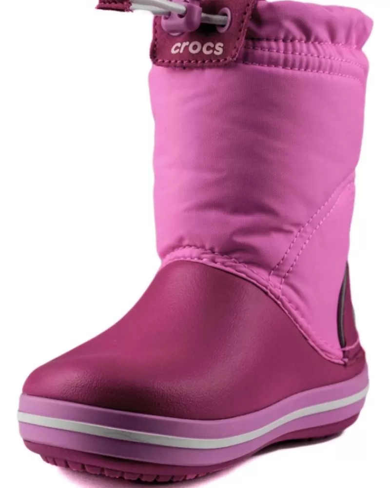 Boy CROCS Wellington Boots-Girl And Boy Wellington Boots Crocband Lodgepoint Boot Kids Rosa
