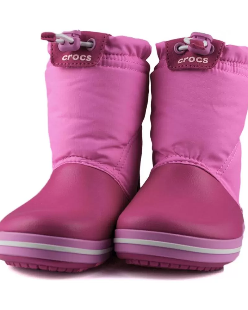 Boy CROCS Wellington Boots-Girl And Boy Wellington Boots Crocband Lodgepoint Boot Kids Rosa
